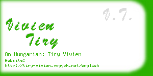 vivien tiry business card